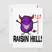 Raisin Hell Briefkaart (Voorkant / Achterkant)