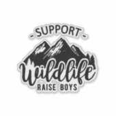 Raising boys Grappige auto vinyl auto decal Sticker (Voorkant)