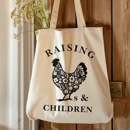 Raising Chickens Funny Homestead Boerderij Tote Bag