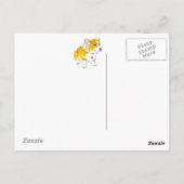 Raising de la carte postale Corgi Barre (Dos)