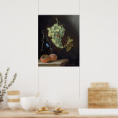 Raisins - Adriaen van Ostade Poster d'art (Cuisine)