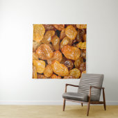 Raisins close up photo texture background. wandkleed (In situ)