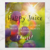 Raisins colorés Beaux Art Vin Étiquette (Étiquettes simples)