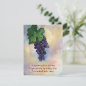 Raisins de vin rouge Art Custom Invitations ou Inv (Debout devant)