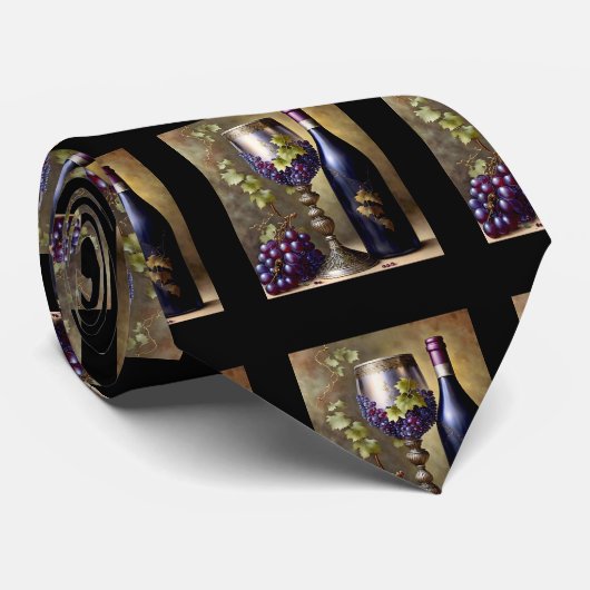 Raisins de vin Toscane Vintage Vins Cravate (Roulé)