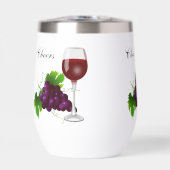 Raisins et Verre à vin Personnalisé (Avant)