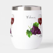 Raisins et Verre à vin Personnalisé (Arrière)