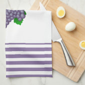 Raisins pourpres avec stries Serviette de cuisine (Quart Plié)