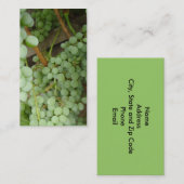 Raisins sur la carte bilatérale de profil de vigne (Devant / Derrière)