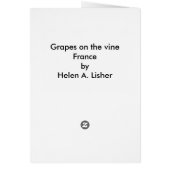 Raisins sur la vigne (Dos)