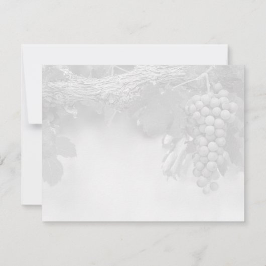 Raisins sur vignes Enregistrer la carte Date (Dos)