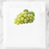 Raisins Verts Frais avec Autocollant de Feuilles (Sac)