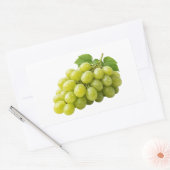 Raisins Verts Frais avec Autocollant de Feuilles (Enveloppe)