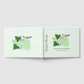 Raisins verts sur Stripes Thème du vin Livre d'hôt (Complet)
