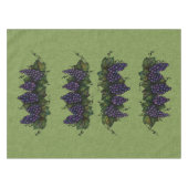 Raisins Violets, Belle Nappe En Coton, 52"x70" (Devant (Horizontal))