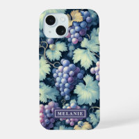 Raisins Violets Feuilles Vertes Personnalisés