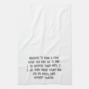 Raisons de faire un gâteau - serviette de cuisine