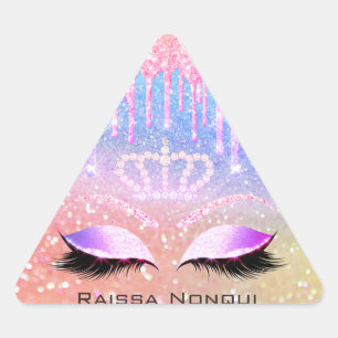 Raissa Crown 16th 15th Bridal Holographic2 Driehoek Sticker