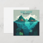 Raja Ampat Indonesia Underwater Scuba Retro (Voorkant / Achterkant)