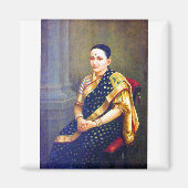 Raja Ravi Varma Portrait of a Woman Magneet (Voorkant)