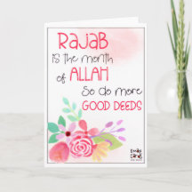 Rajab - Heilige Maand Zegeningen -Bloemontwerp