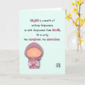 Rajab - Holy Month Blessings Kaart (Gele Bloem)