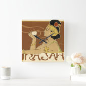 Rajah  Coffee Advertisement Vierkante Klok (Huis)