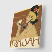 Rajah  Coffee Advertisement Vierkante Klok (Hoek)