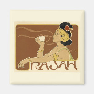 Rajah Coffee en lichte grens Magneet