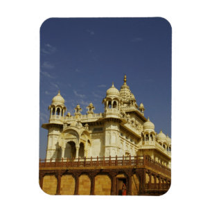 Rajasthan, India Een vrouw die staat en actief is Magneet