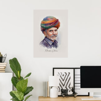 Rajasthani muurkunstposter poster