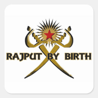 Rajput by Birth Sun-Star Vierkante Sticker
