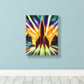 Raket #25 canvas afdruk (Insitu (Houten vloer))