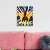 Raket #25 canvas afdruk (Insitu (Woonkamer))