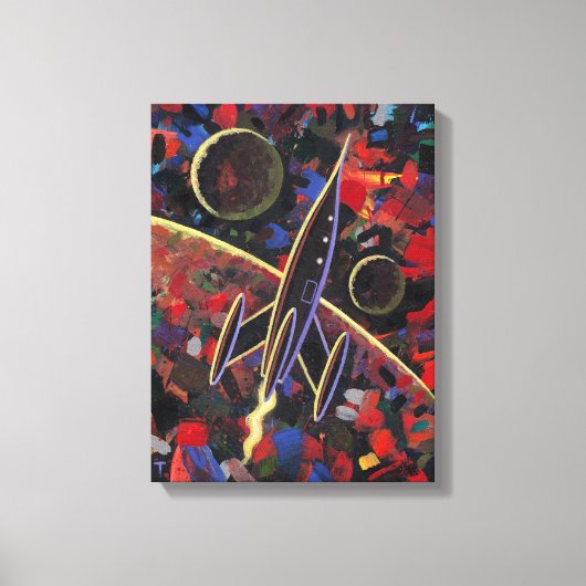 Raket #55 canvas afdruk (Voorkant)
