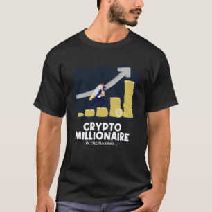 Raket Bitcoin naar de maan Crypto Millionaire T-shirt