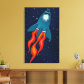Raket Canvas Afdruk (Insitu (Woonkamer))