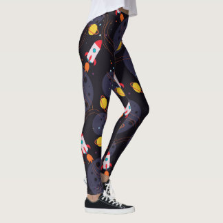 Raket in de ruimte leggings