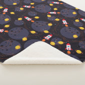 Raket in de ruimte sherpa deken (3/4)