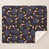 Raket in de ruimte sherpa deken (Voorkant (horizontaal))