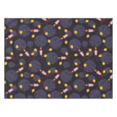 Raket in de ruimte tafelkleed (Voorkant (Horizontaal))