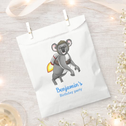 Raket Koala Bedankzakje (Geknipt)