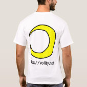 Raket naar het T-shirt met de maan (Achterkant)