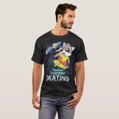Raket Racoon Schaatsen T-shirt (Voorkant volledig)