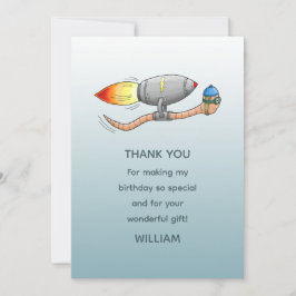 raket-regenworm bedankkaart