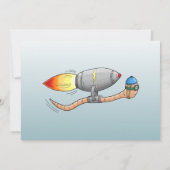 raket-regenworm bedankkaart (Achterkant)