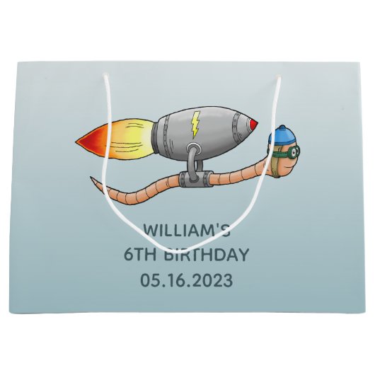 raket-regenworm groot cadeauzakje (Voorkant)