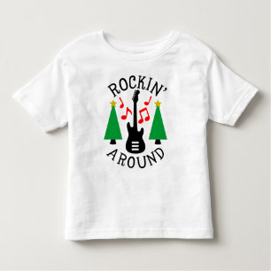 Raket rond de kerstboom kinder shirts