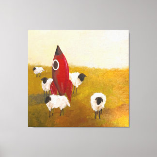 Raket Schaap Canvas Afdruk