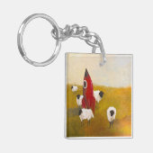 Raket Schaap Sleutelhanger (Voorkant Links)